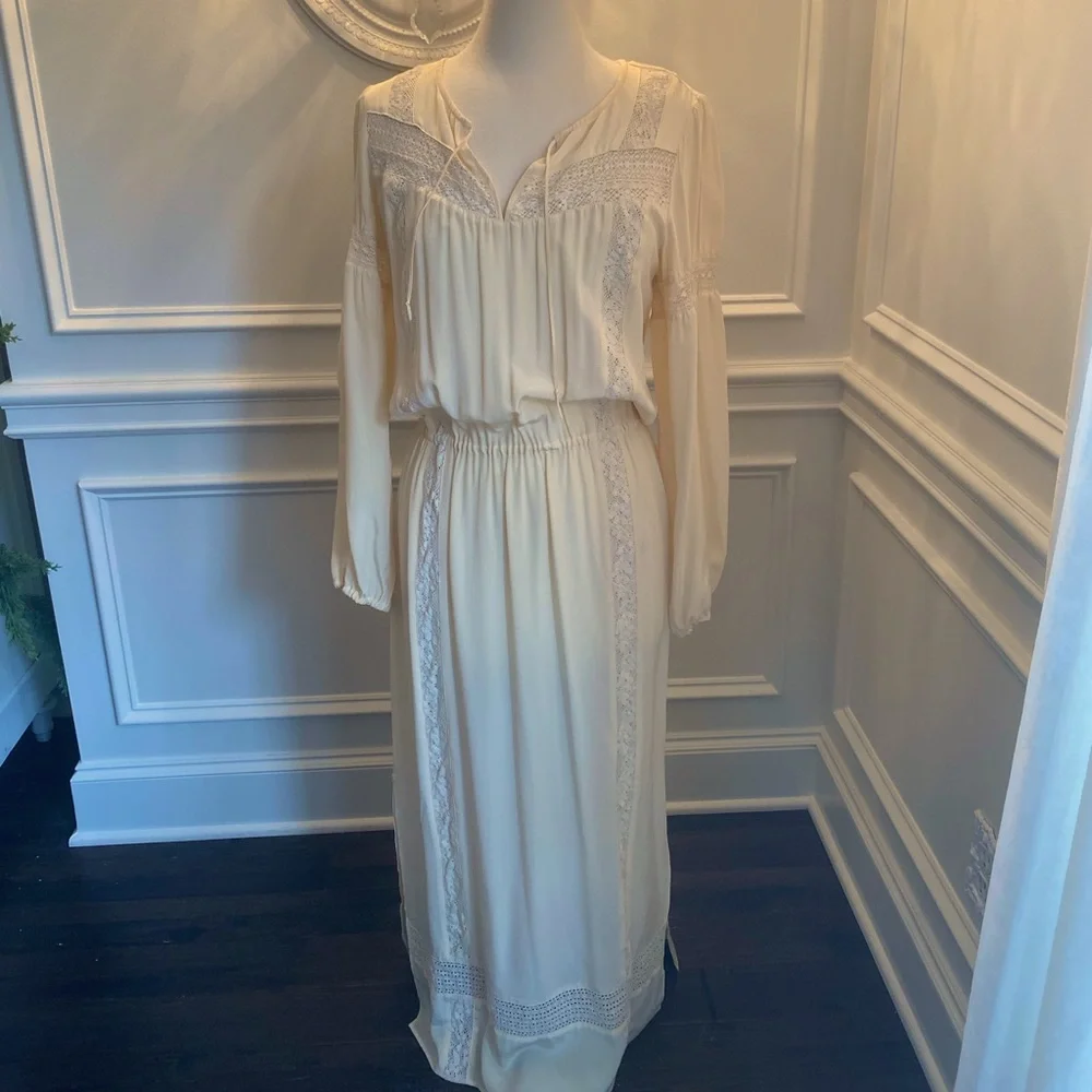Haute Hippie Silk Lace Maxi Dress - Picture 1 of 7